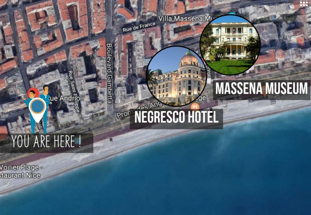 Nestor&Jeeves - L'Olympic - Central - Very Close Sea Nice Extérieur photo